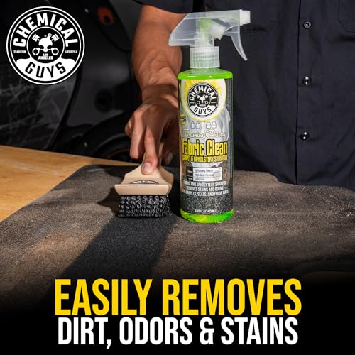 Chemical Guys Foaming Citrus Fabric Clean Carpet & Upholstery Cleaner - Car Carpet Cleaner Spray for Seats and Floor Mats, Removes Stains &Odors, Safe for Cars, Home and Office, 16 oz Citrus Scent - size: 16 oz