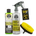 Chemical Guys Foaming Citrus Fabric Clean Drill Brush Kit - High Foaming Stain and Odor Remover, Upholstery, Floor Mat & Car Carpet Cleaner, Deep Cleans & Deodorizes, Citrus Scent - 16 fl oz - size: 16 Fl Oz Drill Brush Kit