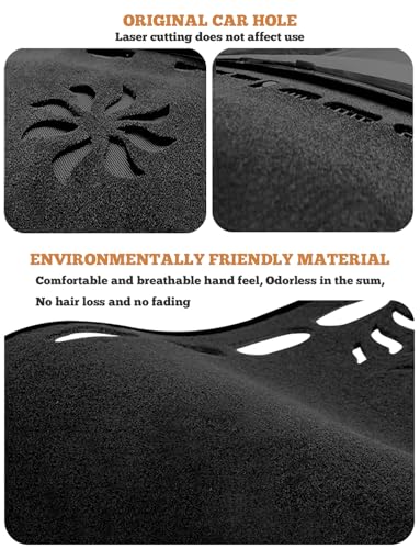 Partsable Dash Cover Mat Compatible with Toyota Camry 2007 2008 2009 2010 2011 Camry Dashboard Cover Mat Interior Accessories Nonslip Dash Board Protector Mat Sunshade Anti Glare Pad Carpet (Gray) - color: Gray