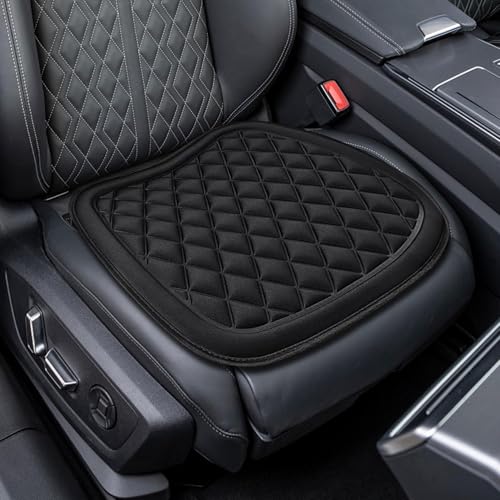 Car Seat Covers, Breathable Anti-Slip Bottom Seat Cushion Mat Pad, Universal Four Seasons Car Front Driver Bottom Seat Protector Covers, Car Accessories for Truck SUV More Vehicles (Black - color: Black