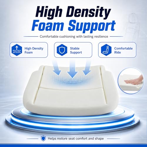 FZJDSD Front Driver Side Bottom Replacement Seat Foam Cushion Compatible with Dodge Ram 1500 2500 3500 4500 5500 Years 2009 2010 2011 2012 2013 2014 2015 2016 2017 2018