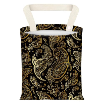 Hanging Car Garbage Bag, Cute Car Trash Can Bag, Automotive Accessories for Women Men Luxury Paisley Flower - color: Luxury Paisley Flower
