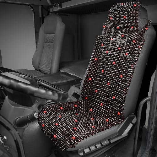 LACDL Beaded Seat Covers for Truck, Trailer, Van, RV, Car Seat Cooling Cover, Auto Ventilated Seat Cushion, Wood Breathable Car Seat Beads, Seat Cooler Pad Sweat Protector for Summer, Stars - color: Stars, size: Single Seat - Head Fixed