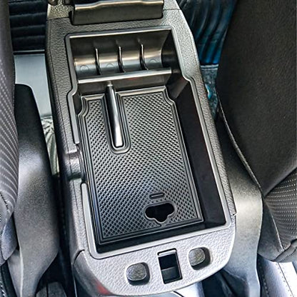 EDBETOS Center Console Organizer Tray Compatible with Renegade Accessories 2015-2019 2020 2021 2022 Armrest Glove Box Secondary Storage (White Trim) - color: White