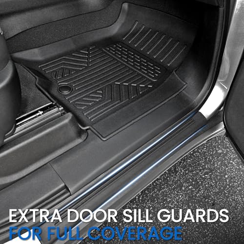 Floor Mats Cargo Mat for 2021-2024 2025 2026 Chevrolet Chevy Suburban/GMC Yukon XL/Cadillac Escalade ESV 7 Seats Car Mat Accessories, All Weather TPE Full Set Trunk Cargo Liner