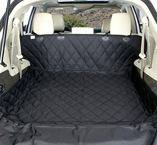 4Knines SUV Cargo Liner for Dogs – Dog Trunk Cover – Heavy-Duty, Waterproof Pet Seat Protector – Durable Cargo Liners for Dogs – USA-Based Company - Large (Black) - color: Black, size: Large