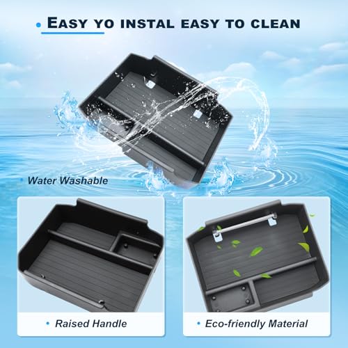 2026 Outback Center Console Organizer Tray For 2026 Subaru Outback (Wilderness/Premium/Limited/Touring/Limited XT/Touring XT) ABS Armrest Storage Insert Box 2026 Outback Accessories With Non-Slip Mats