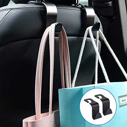 Car Trash can, mini Trunk Push Hanging Portable car Trash can with 2 Automatic Hooks and Disposable Trash Bags, Suitable for car, Home, Office - size: Car Trash Can with 2 Hooks and Trash Bags