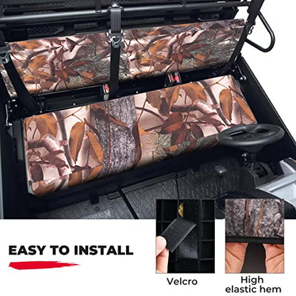 KEMIMOTO Front Bench Seat Cover Compatible with Kawasaki Mule PRO-FXT DXT FX DX 2015-2026 Replace OEM Part KAF080-039 Camo Rear Seat Cover - color: Camouflage