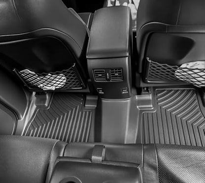OEDRO Floor Mats & Cargo Liner Fit for Toyota 4Runner 2013-2024(Only 5 Seater, Not Fit 7 Seats), Custom Fit TPE All Weather Floor Liners for 4Runner Accessories, 1st & 2nd Row Car Mats Full Set, Black - style: 13-24 4Runner Full Mat Set