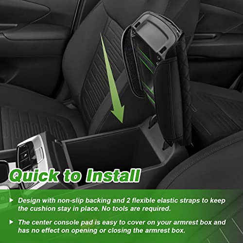 Shademax Center Console Cover Custom Fit for Hyundai Santa Cruz 2022 2023 2024 2025 2026 Armrest Cover Cushion Pad Santa Cruz Accessories PU Leather Armrest Seat Box Protector with Pockets Storage Bag - size: Size for Hyundai Santa Cruz 2022-2026