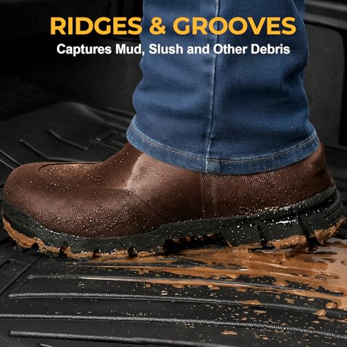 Floor Mats for Honda Civic 2016-2021, All Weather Floor Mats Trunk Cargo Liner and Door Sill Guards Accessories, Full Coverage Set (Fit Sedan Models)