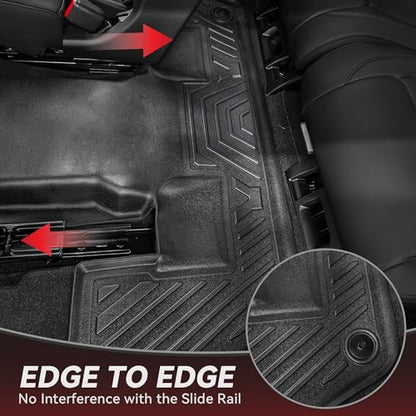 YITAMOTOR Floor Mats for Jeep Grand Cherokee L 2026-2021 (ONLY 6-Seater w/o Center Console), All Weather Custom Fit TPE Cargo Liner for 1-3 Rows and Trunk Full Car Mat Set Automotive Accessories Black - style: 2021-2026 Jeep Grand Cherokee L (6 Seater) |