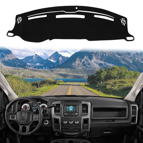 Dashboard Cover Suitable for Dodge Ram 1500 2500 3500 2010-2018 Car Dashboard Cover Sun Visor Mat Non-Slip Polyester Dashboard Accessories - size: 2010-2018 For Dodge Ram