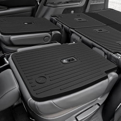 Kick Mats Backrest Mats for 2022-2025 2026 Nissan Pathfinder 7 Seats Captain Chairs Car Mat Accessories, All Weather TPE Interior Protector Seat Back Covers(2nd Row Backrest Mats)