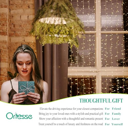 Artificial Cherry Blossoms with Mini Glass Vase for Car Dashboard Office Desk Decor,Pink White Flower Bouquets,Cute Car and Office Decoration Aesthetics