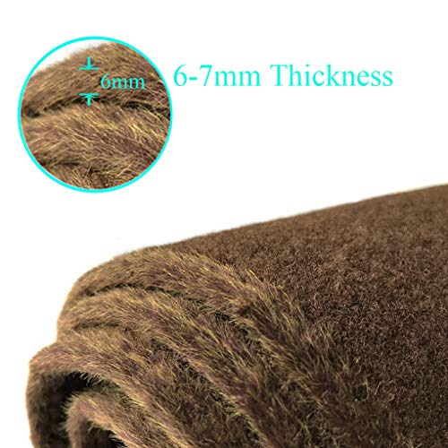 Dash Cover Mat Custom for 2014-2018 Chevy Chevrolet Silverado 1500/GMC Sierra 1500, 2015-2019 Chevy Silverado/GMC Sierra 2500HD 3500HD Dashboard Pad Carpet w/o Forward Collision Warning (Brown) - color: 14-18 Brown