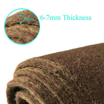 Dash Cover Mat Custom for 2014-2018 Chevy Chevrolet Silverado 1500/GMC Sierra 1500, 2015-2019 Chevy Silverado/GMC Sierra 2500HD 3500HD Dashboard Pad Carpet w/o Forward Collision Warning (Brown) - color: 14-18 Brown