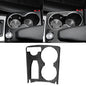 for Mercedes-Benz C Class W204 C180 C200 C300 C250 C63 AMG 2007-2014 Real Soft Carbon Fiber Central Console Armrest Cup Holder Panel Frame Guard Cover Sticker Car Interior Accessories - color: Cup Holder B