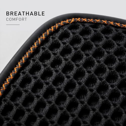 Cool and Breathable 3D air MESH car seat Cushion for Summer, Universal Ventilated Comfortable seat pad, Suitable for sedans, Vans, Pickup Trucks, and SUVs (Black Back cushion-1PCS) - color: Black Back Cushion-1pcs