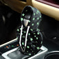Automotive Interior Mini Funny Car Gear Shift Hoodie Knob Cover Universal Upgrade Star Glow in The Dark Gear Shift Cover, Black A