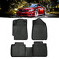 Floor Mats Custom Fit for 2007-2011 Toyota Camry, TPE All-Weather Toyota Camry Floor Mat Front & 2nd Row 3pcs, Anti-Slip Waterproof Odorless Easy Clean - Black - size: Toyota, style: Toyota Camry 07-11
