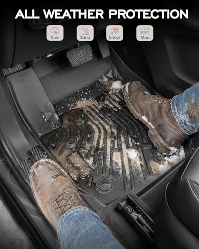 for Chevy Equinox for GMC Terrain Floor Mats & Cargo Liners 2018-2024,All Weather Floor Mats for Chevy Equinox Trunk Mats Rear Backrest Mats Accessories 2024 2023 2022 2021 2020 2019 2018 (6PCS)