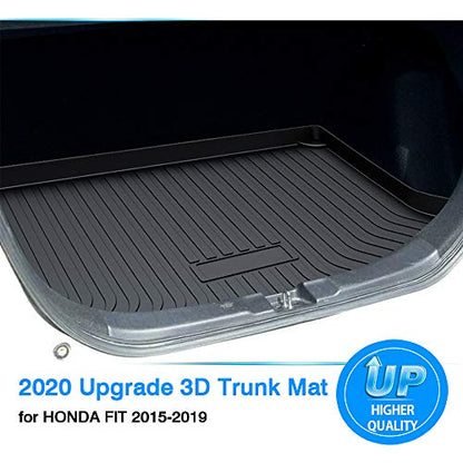 Powerty Cargo Mat Fit for Honda Fit 2015 2016 2017 2018 2019 2020 Trunk Mat Accessories All Weather TPO Rear Cargo Liner Upgrade Material - size: Cargo Mat｜For｜15-20｜Honda Fit