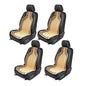 ZONETECH Wood Beaded Seat Cushion 4-Pack - Premium Quality Massaging Double Strung for Stress-Free Driving All Day,Universal Fit for Vehicles and Office Chairs - size: 4 PACK