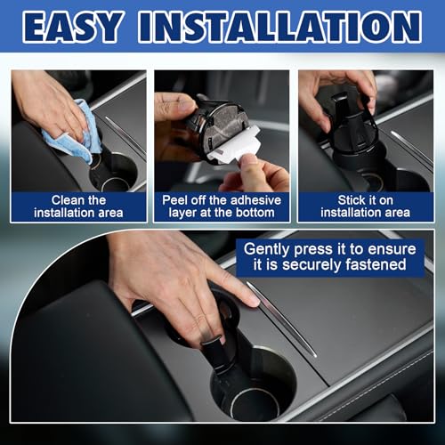 2PCS Cup Holder Inserts for Car, Adjustable Automotive Cups Holders Expander Accessories for Sedan,Truck, SUV (Black)