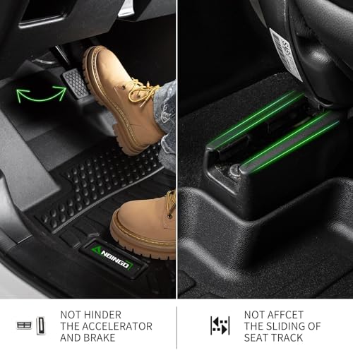 ANBINGO®Floor Mats Fit for Hyundai Kona 2018-2023 (No for EV)&Cargo LinerAll Weather Mats for 2019 Kona TPE Car Mat Rugs for 2020 Kona Rubber Trunk Carpet for 2021 Kona Automotive