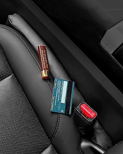 Leather Car Seat Gap Filler Spacer Universal Seat Gap Filler Plug for Car SUV Truck Fit Organizer Fill The Gap Between Seat and Console Stop Things from Dropping