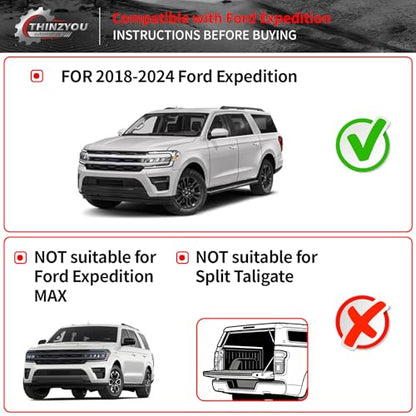 Floor Mats Compatible with 2018-2024 Ford Expedition (Not for Max Models) Cargo Mat Cargo Liner TPE 2023 Expedition 7 Seats Accessories (Trunk Mat+Backrest Mats+Floor Mats) - style: For Ford Expedition 7-Seater | 2018-2024