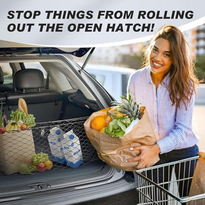 Envelope Style Cargo Net for Toyota Sienna 2026 2025 2024 2023 2022 2021, 2025 Sienna Accessories Rear Trunk Mesh Cargo Net, Elastic Heavy Duty Nylon Mesh Storage Netting Organizer - size: Toyota Sienna