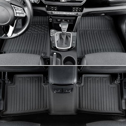 Floor Mats for Kia Seltos 2024-2026, All Weather Floor Mats Trunk Cargo Liner with Backrest Protectors Accessories, Full Coverage Set (Not fit Subwoofer) - size: For Kia Seltos | 2024-2026
