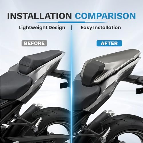 Rear Seat Cowl for Z900 Z900 SE 2025 2026, Mototcycle Tail Passenger Pillion Seat Cover Cowl Fairing Protector (Gray) - color: Gray
