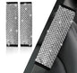 NBTEPEM 2 Pack Bling Car Seat Belt Covers, Diamond Seatbelt Shoulder Protection, Rhinestones Seat Belt Strap Cover Shoulder Pad, Universal Bling Car Interior Accessories Fit for Car/Truck/SUV(Silver) - color: Silver