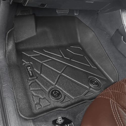 KARPAL Floor Mats Fit for Toyota Tacoma 2016-2023 Double Cab (Only Fit Automatic), Custom Fit All Weather TPE Floor Liners, 1st & 2nd Row Mat, Tacoma Accessories - style: 2016-2023 | For Toyota Tacoma Double Cab | 1st & 2nd Row