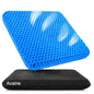 Extra Thick Large Pure Gel Seat Cushion for Long Sitting, Breathable Comfort Cushion for Back, Sciatica, Tailbone & Hip Pain Relief, Washable Portable Cushion for Office Chair, Car, Wheelchair