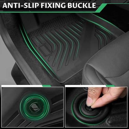 Floor Mats & Cargo Liner for Honda CRV 2007 2008 2009 2010 2011, Custom Fit TPE Waterproof Anti-Slip 1st & 2nd Row & Trunk Liner Mats Accessories for Honda CR-V 2011