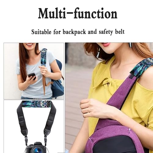 Dolyues Blue Car Seat Belt Pads Owl Pattern Seatbelt Cover for Women Custom Fit for Most Vehicle SUV Truck Sedan Shoulder Strap Padding 2 Piece Full Set - color: Blue Owl Pattern