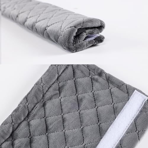 Amooca Soft Automotive Seat Belt Cover Seatbelt Shoulder Pad Neck Protector Cushions Universal Fit SUV Trucks Backpack Dark Grey Extra Long 19.7in - color: Dark Grey, size: 19.7in-1pc