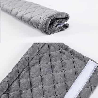 Amooca Soft Automotive Seat Belt Cover Seatbelt Shoulder Pad Neck Protector Cushions Universal Fit SUV Trucks Backpack Dark Grey Extra Long 19.7in - color: Dark Grey, size: 19.7in-1pc