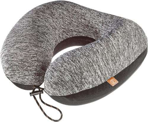 Go Travel American ZZZ's Comfortable Neck Pillow, Travel Pillow for Uninterrupted Sleep, Memory Foam Pillow for Everyday Commute, Airplane, Bus, Car, and Gaming, Travel Essentials, Made in USA, Orange - color: Orange