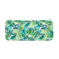Magpie Fabrics Patio Bench Loveseat Cushion Covers (Replacement Cover only, No Insert!), Waterproof Fade Resistant Swing Cushion Slipcover with Ties(48x18x3 Inch, Green Palm Leaves) - color: A Green Palm Leaves, size: 48x18x3 Inch (1 Count)
