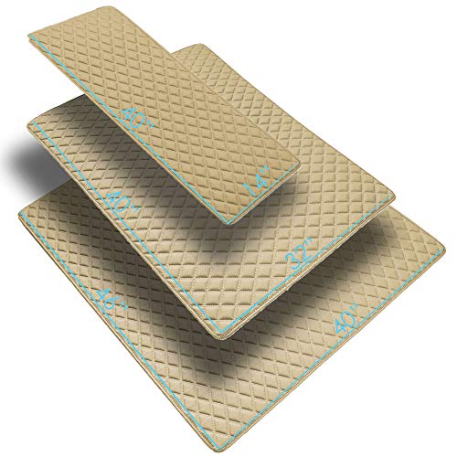 FH Group F16501BEIGE-32 Deluxe Heavy Duty Faux Leather Diamond Pattern Multi-Purpose Beige Automotive Cargo Liner fits most Cars, SUVs, and Trucks, 32 inches - color: Beige, size: 40 x 32 Inches