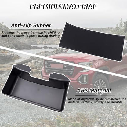 Center Console Hanging Organizer Box Compatible with 2019-2026 Chevy Silverado/GMC Sierra 1500 and 2020-2026 Chevrolet Silverado/Sierra 2500HD 3500HD Accessories(Split-Bench Folding Seat Only)