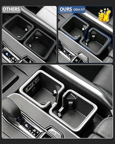 Cup Holder Inserts for 2024-2026 Lexus TX (TX350 TX500h TX500h+), Silicone Non-Slip Cup Holder Coaster Liner, Anti-Spill & Noise Reduction, Easy Clean Car Interior Accessories - size: For LEXUS TX 24-26