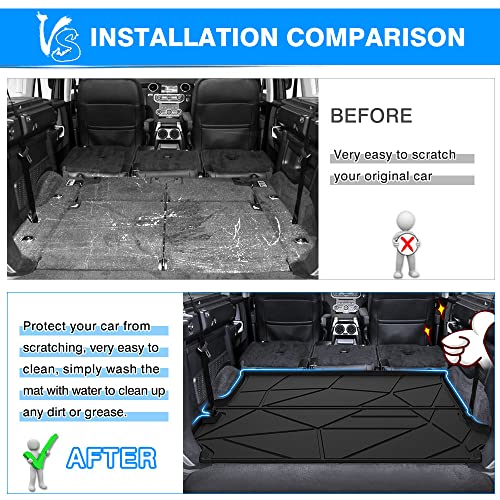KUST Trunk Cargo Mat for Land Rover Discovery 4 LR4 2010-2016 (5/7 Seats) Rubber Rear Cover Cargo Liner Discoery 4 Accessories High Edge - size: For 2010-2016 Discovery 4 | Trunk Mat