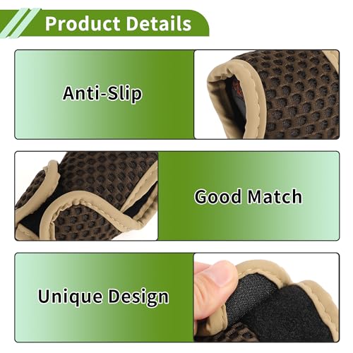 Universal Gear Shift Knob Cover Stick Shifting Handle Protector Automotive Manual Fabric 1 Pc Anti-Slip Dark Brown - color: Dark Brown